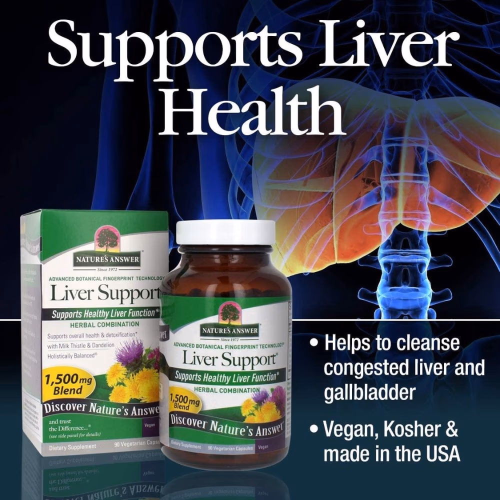 Natures Answer Liver Support 1500mg-90 Capsules 3