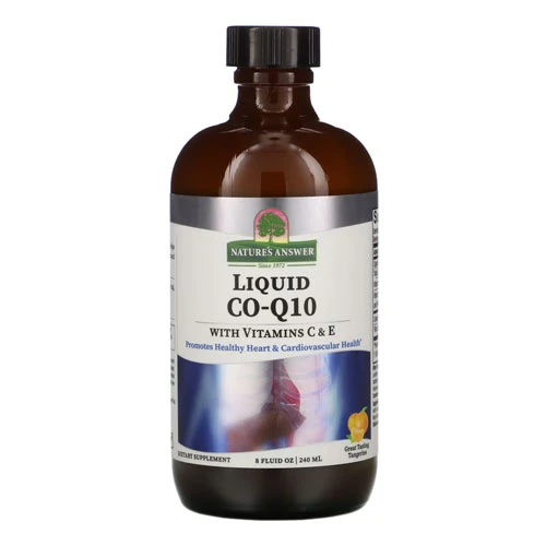 Natures Answer Liquid CO-Q10 with Vitamins C & E 120ml-Tangerine Flavor