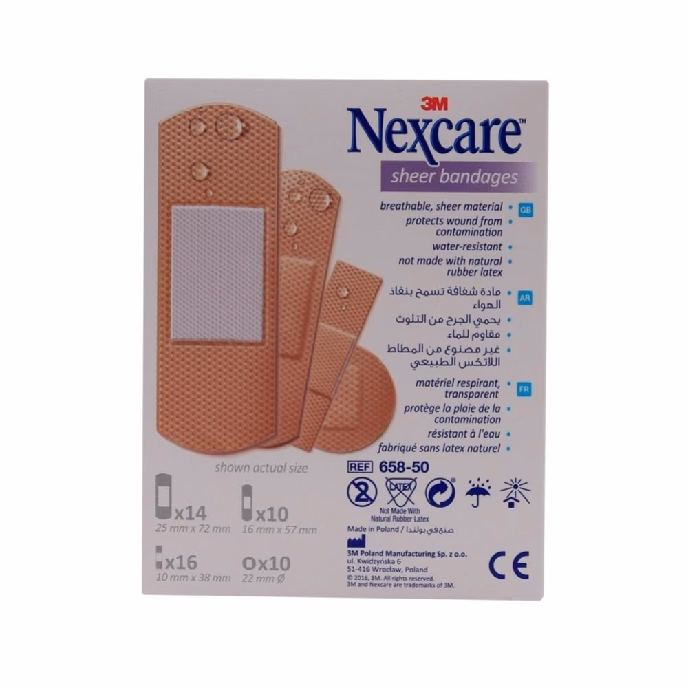 3M Nexcare Sheer Bandages - Assorted Size - 50 Bandages 2
