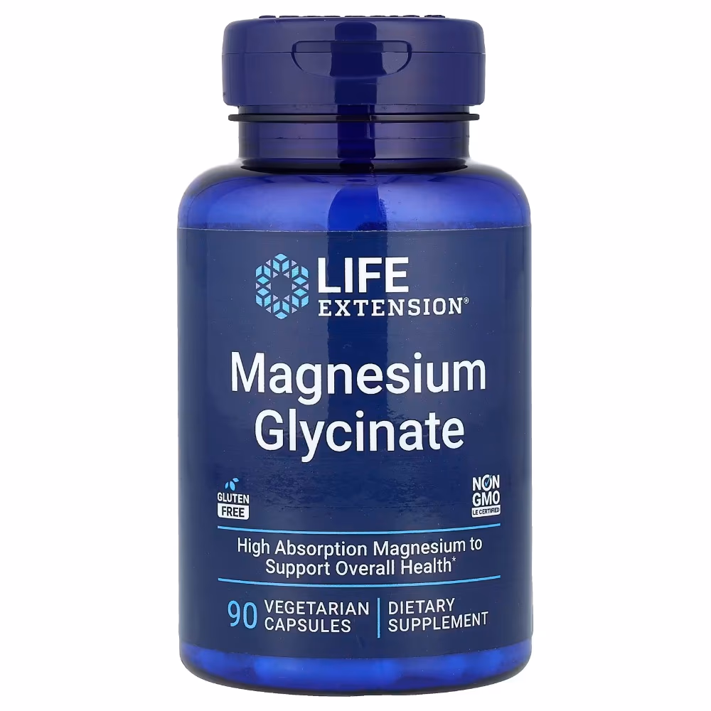 Life Extension Magnesium Glycinate 90 Vegetarian Capsules
