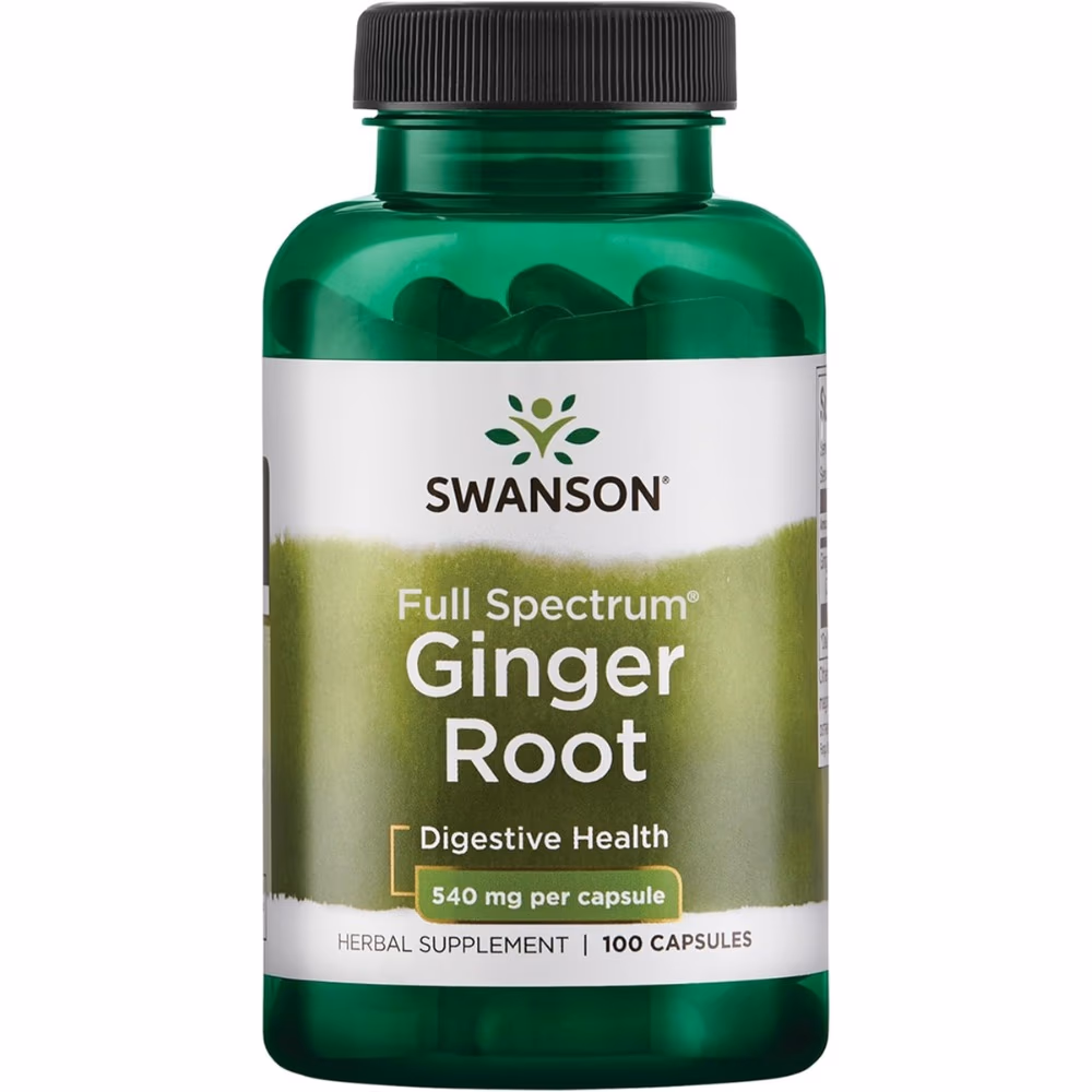Swanson Ginger Root 540mg-100 Capsules  1