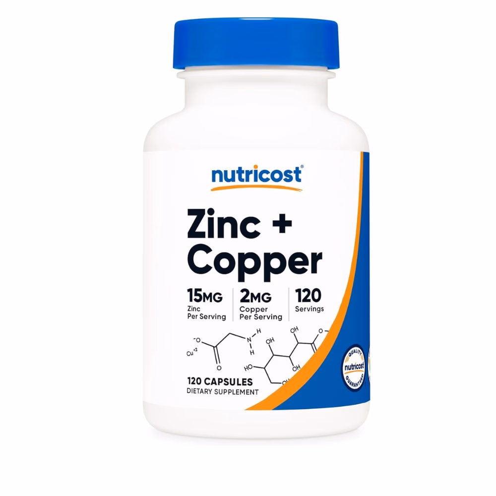 Nutricost Zinc Plus Copper 120 Capsules 1