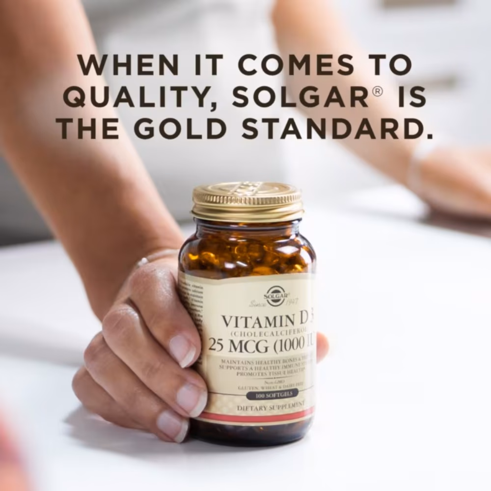 Solgar Vitamin D3 25mcg (1000IU) -90 Tablets 2