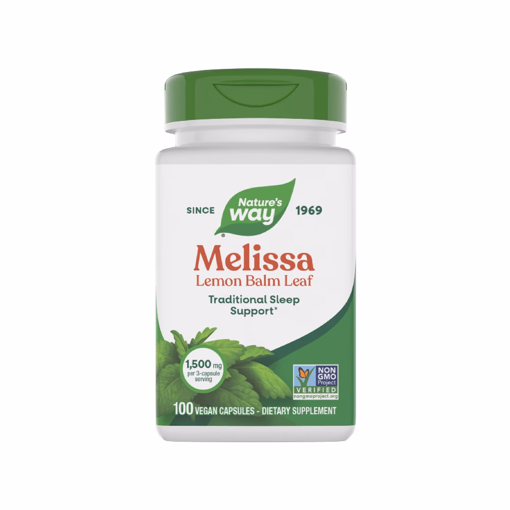 Natures Way Melissa (Lemon Balm) Leaf Capsules 100s 1