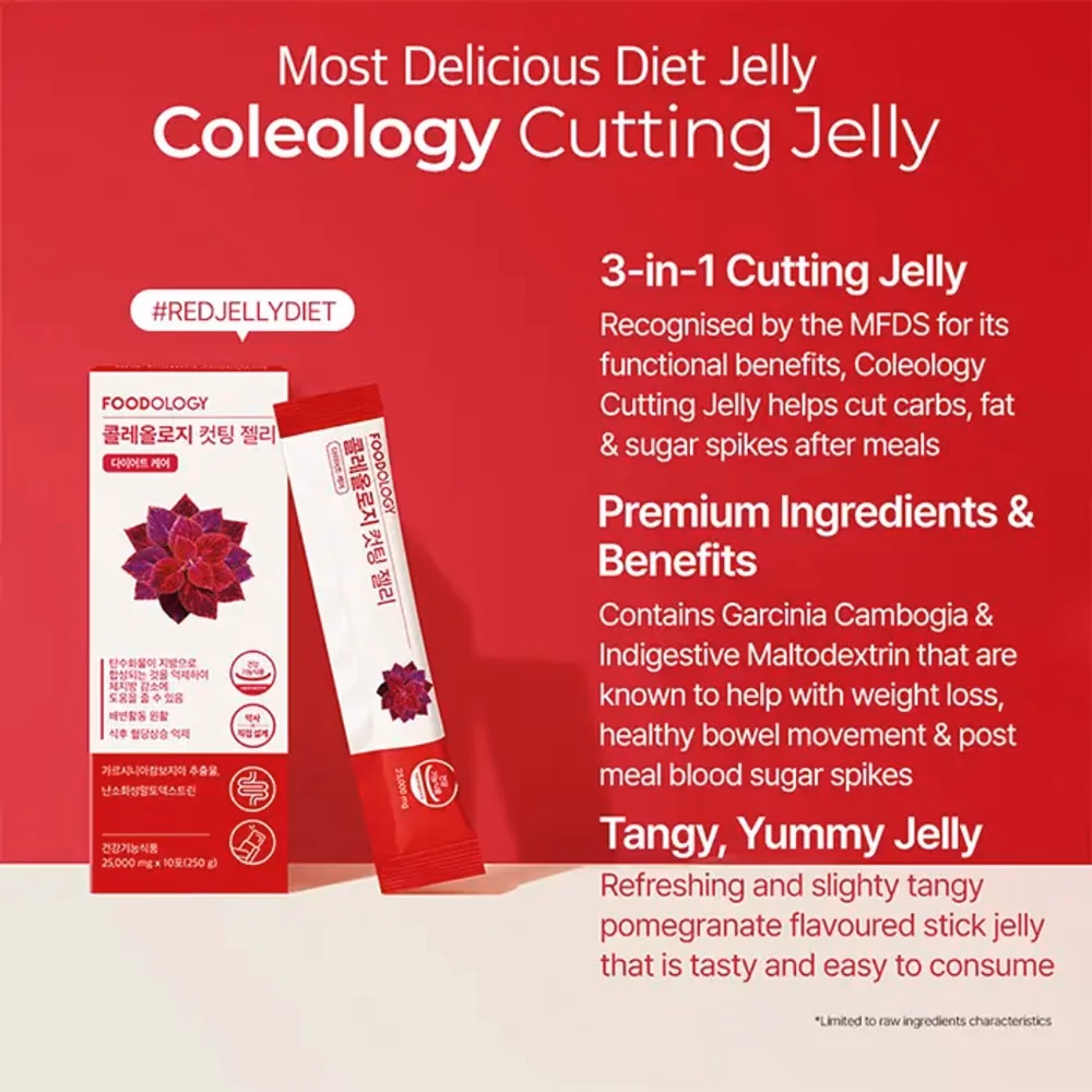 Foodology Coleology Cutting Jelly, 10 Sticks – Garcinia Cambogia & Indigestive Maltodextrin Diet Supplement 3