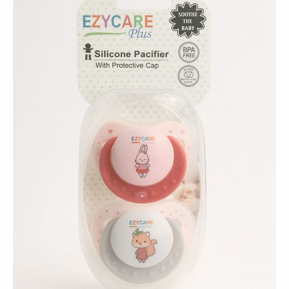 Ezycare Silicone Orthodontic Pacifier Double Pack 1