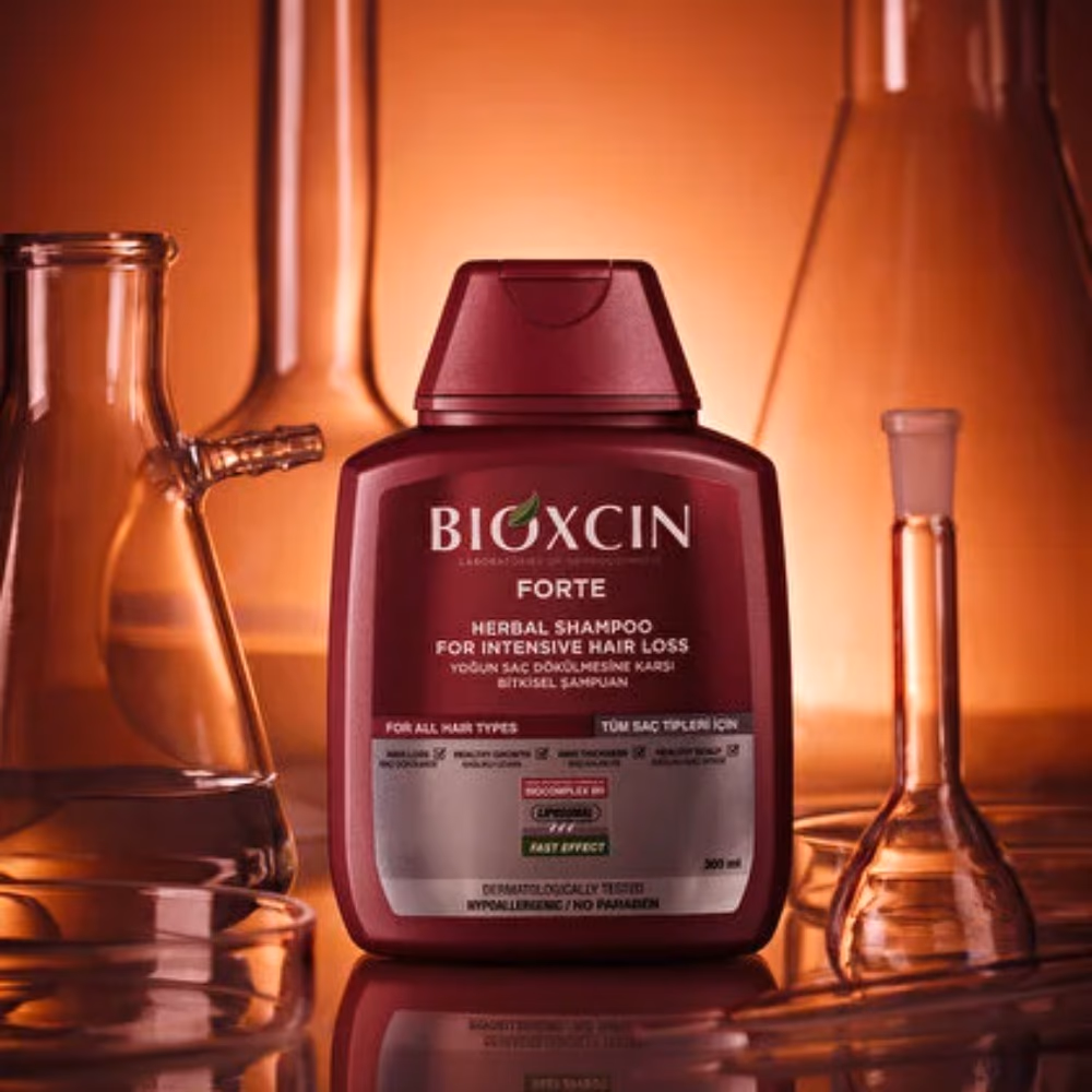 Bioxcin Forte Herbal Shampoo for Intensive Hair Loss with Patented BioComplex B11, Procyanidin and Honey for All Hair Types 300ml 2