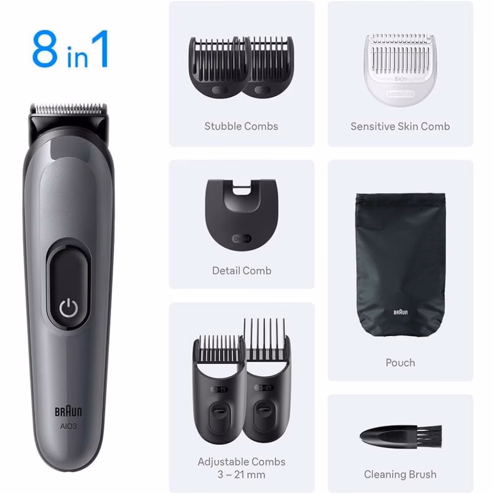 Braun Series 3 Multi Groom All-In-One Grey AIO3540 4