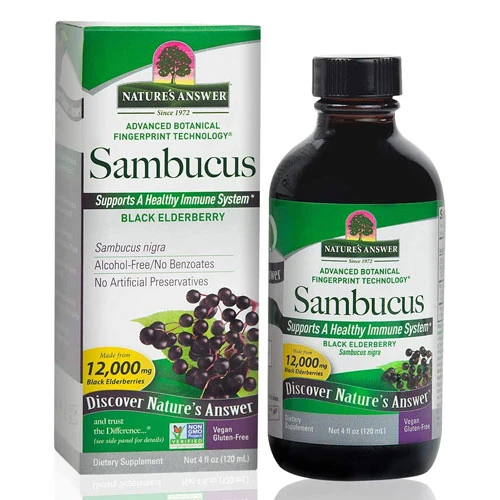 Natures Answer Sambucus Immune Black Elderberry Liquid-120 ml 1