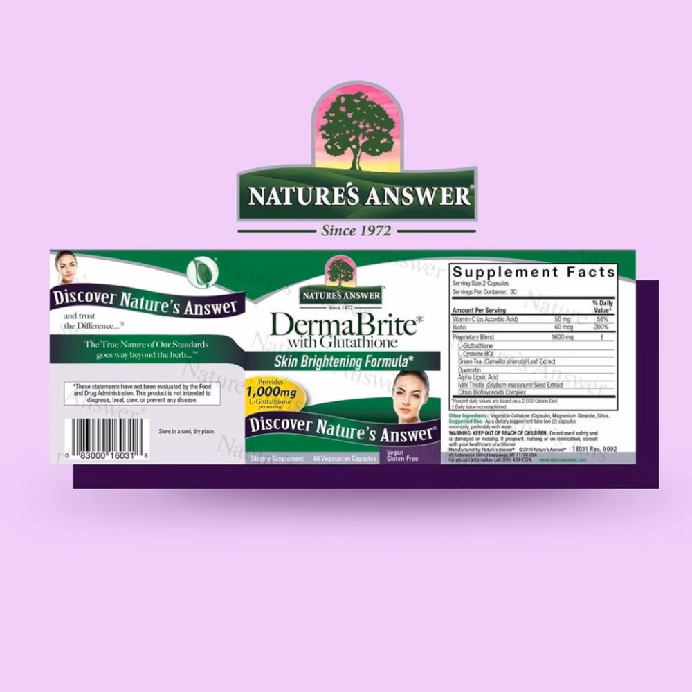 Natures Answer Dermabrite with Glutathione-60 Capsules 2
