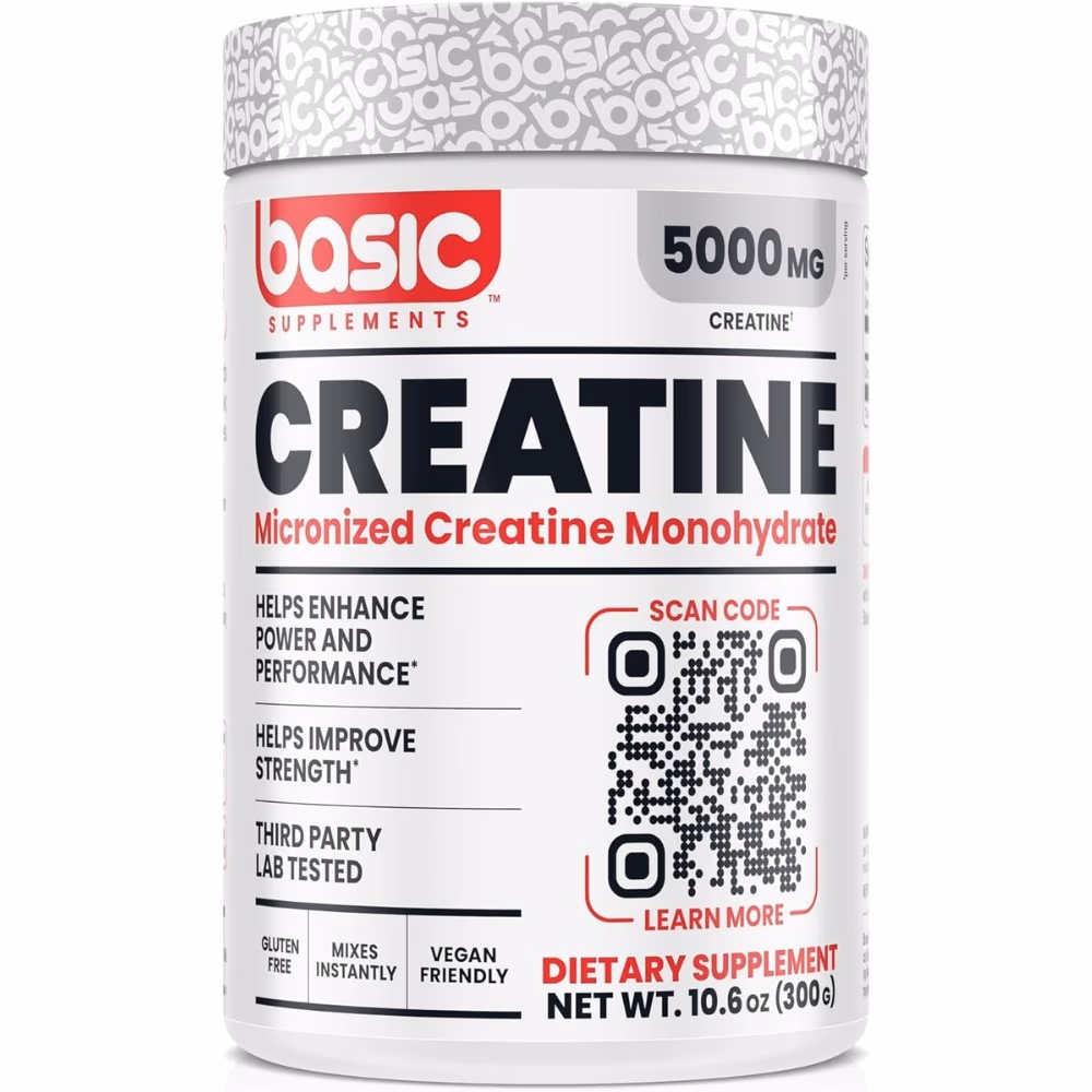 Basic Creatine Micronized 5000mg Powder 300g