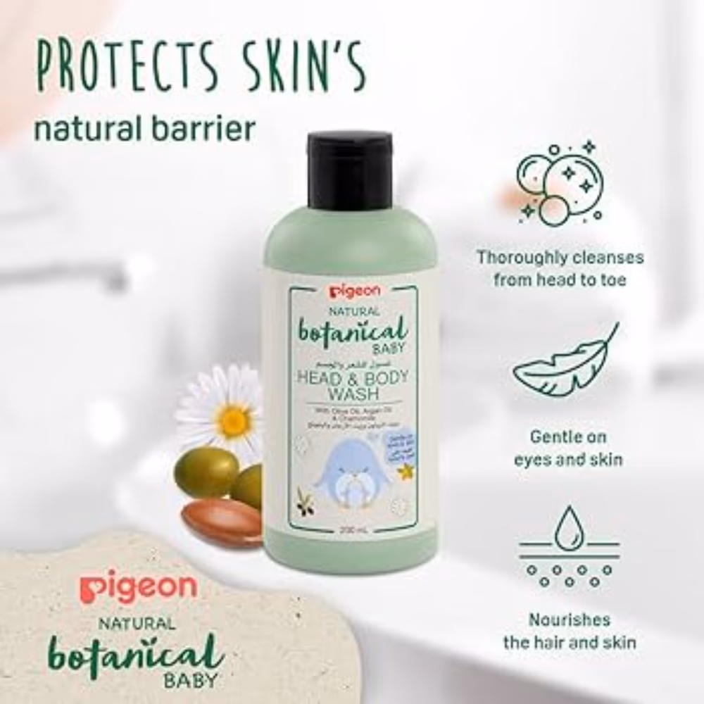 Pigeon Botanical Baby Head & Body Wash 200ML 1