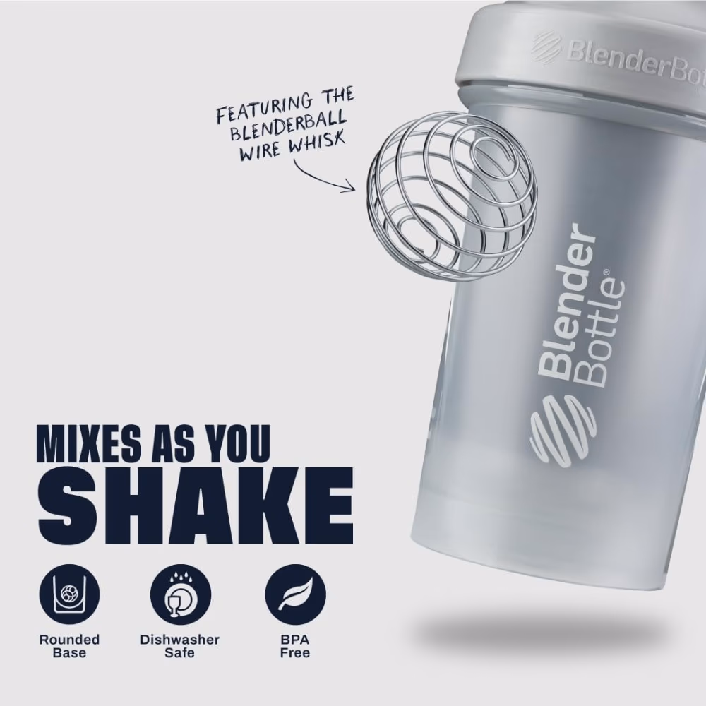 Blender Bottle Pro28 Shaker Bottle 28oz - Pebble Grey Color 3