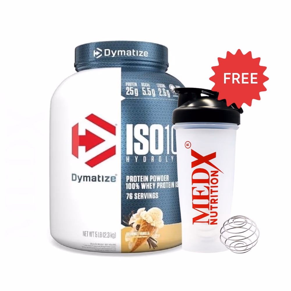 Dymatize ISO100 Whey Protein Powder Zero Carb Gourmet Vanilla 5lb