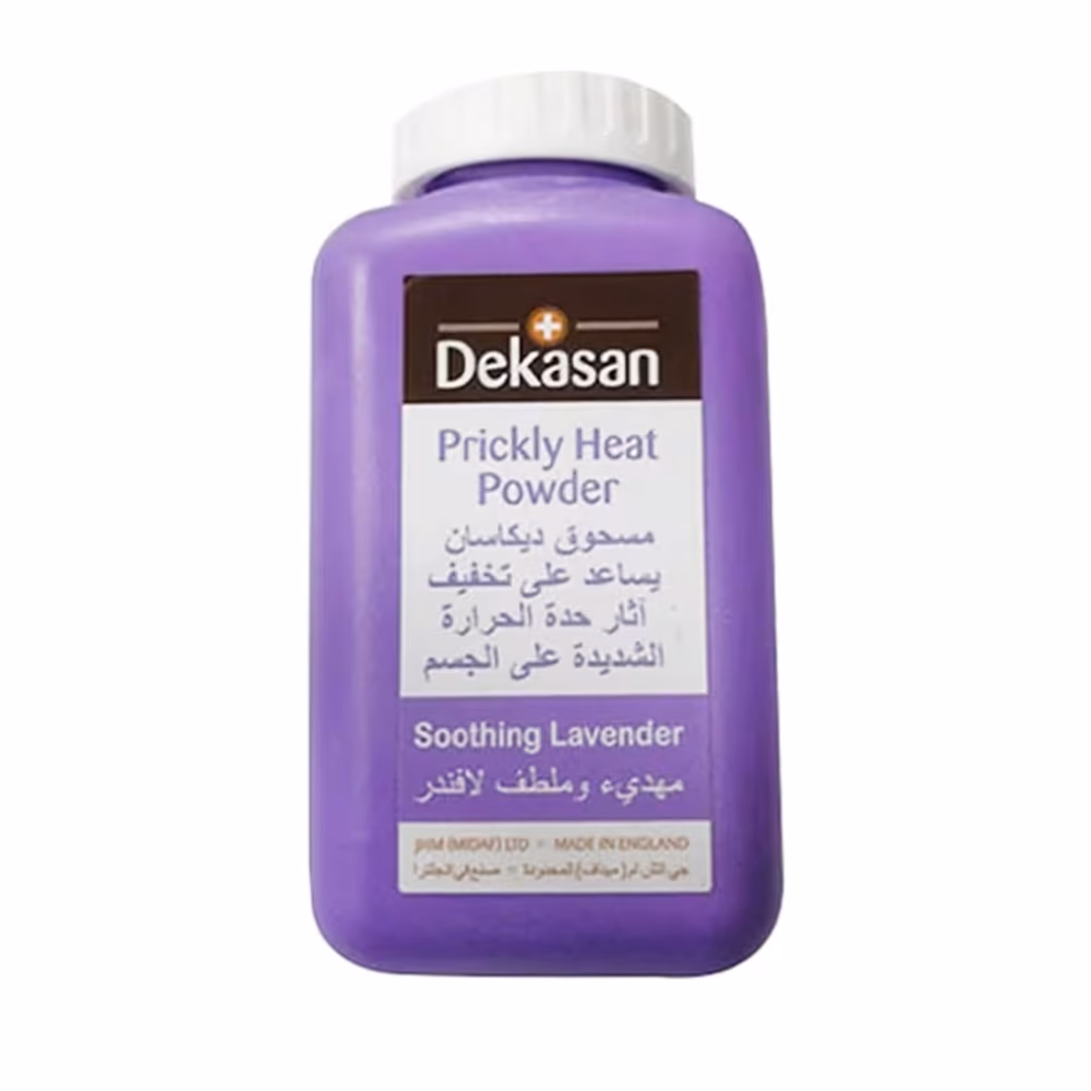 Dekasan Prickly Heat Powder, Soothing Lavender – Cooling Relief for Heat-Related Skin Irritation