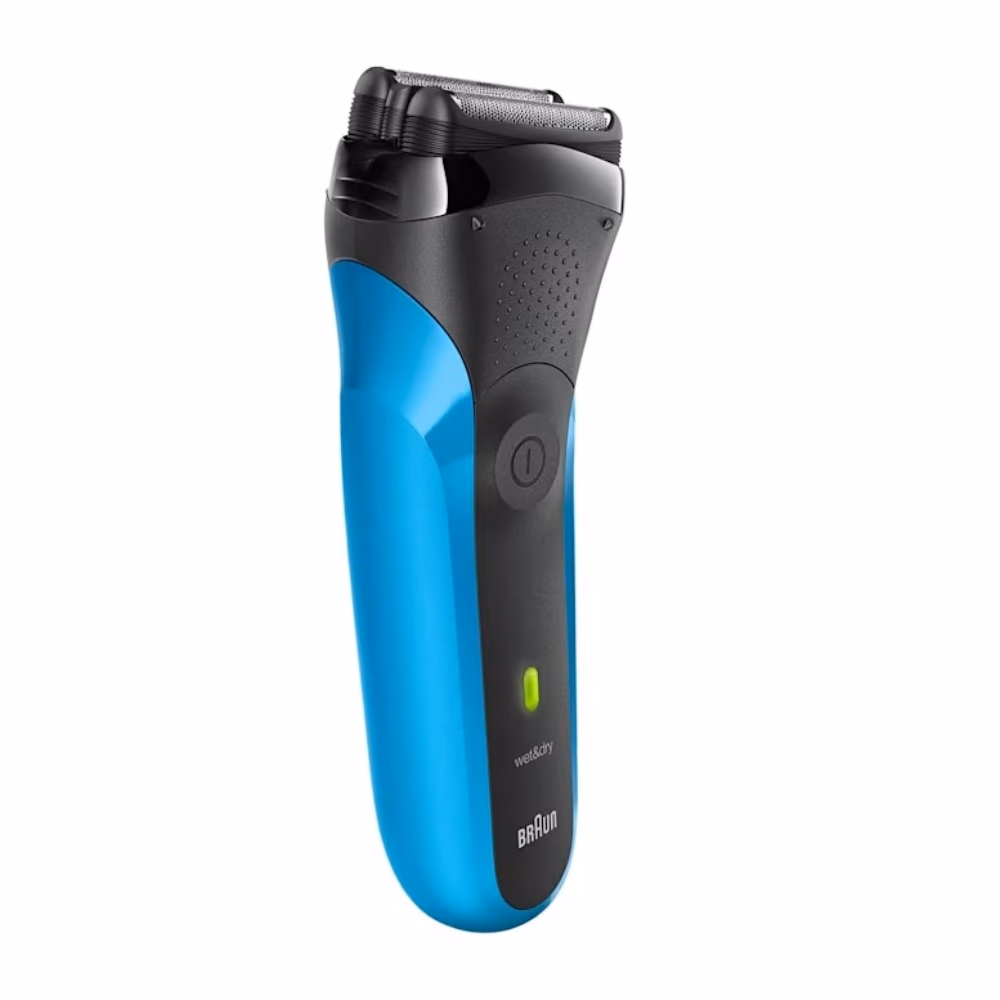 Braun Series 3 Rechargeable Wet & Dry Electric Shaver For Men-Blue 3