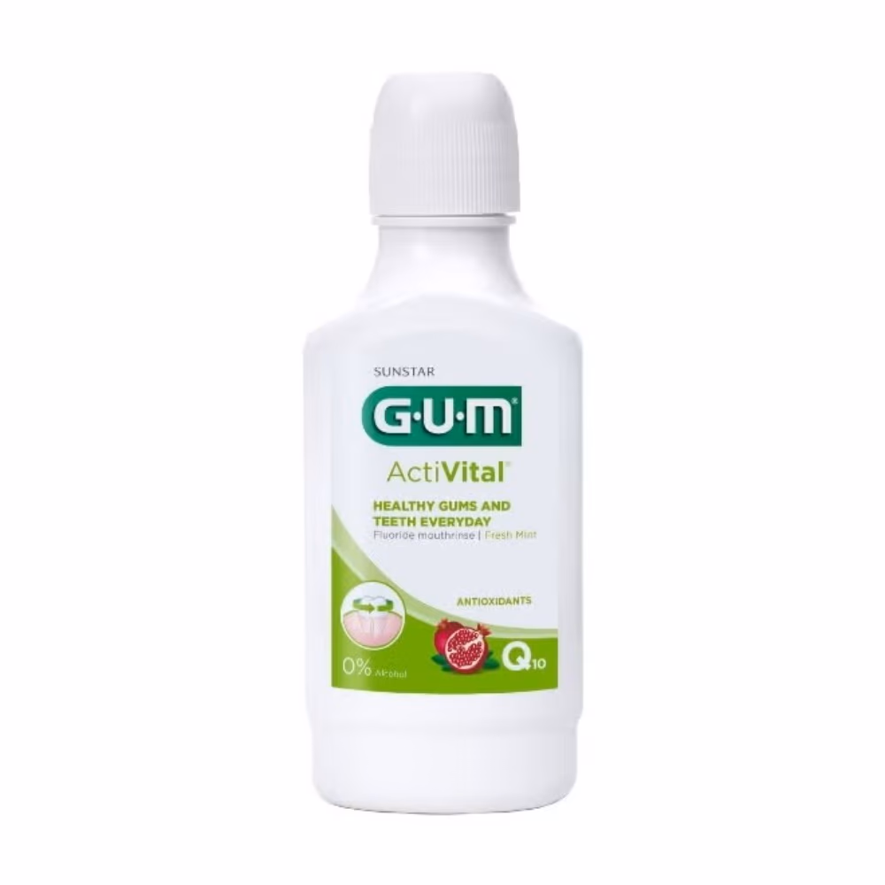 GUM ActiVital Mouthwash 300ml - With Coenzyme Q10 and LAE 2