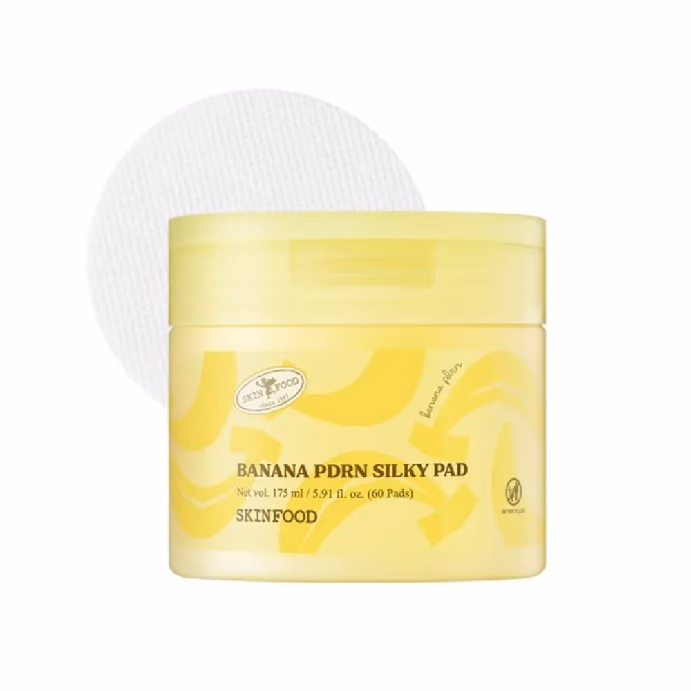 Skinfood Banana PDRN Silky Pad 60 Pads – Vegan PDRN & Tropical Peptide Complex | Toning, Hydrating & Brightening Pads 1