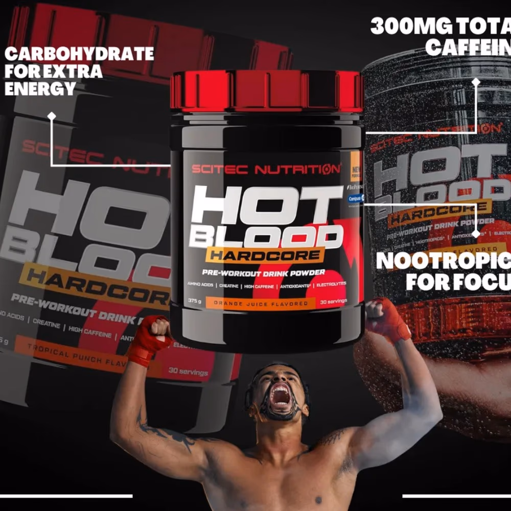 Scitec Hot Blood Hardcore Red Fruits 375g 2