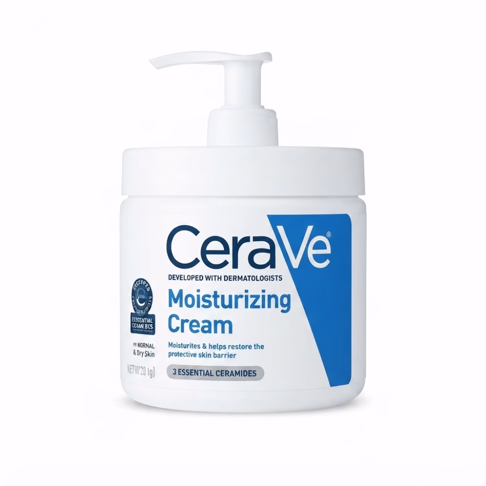 CeraVe Moisturizing Cream for Face and Body with 3 Essential Ceramides and Hyaluronic Acid, Normal to Dry Skin, 454g 1