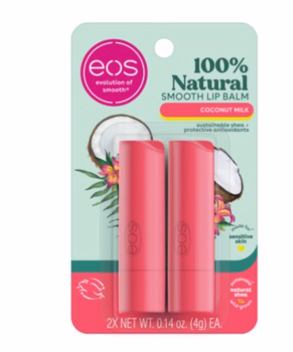 EOS Smooth Lip Balm Coconut Milk 2 x 4g