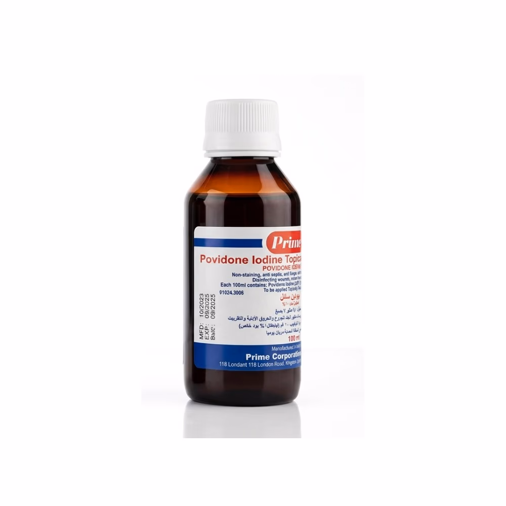 Prime Povidone Iodine Topical Solution 100ml 2