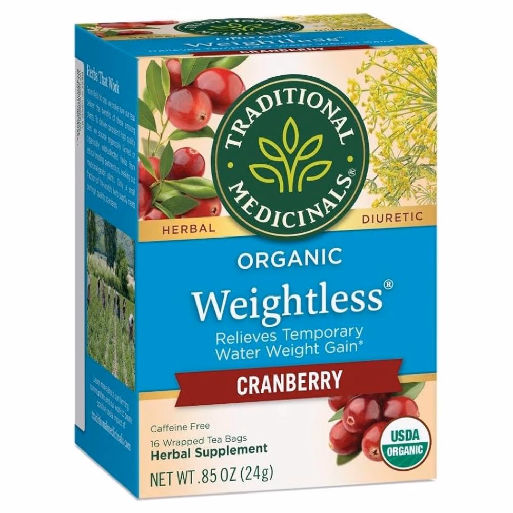 Traditional Organic Weightless Cranberry Tea Bags 16s  1