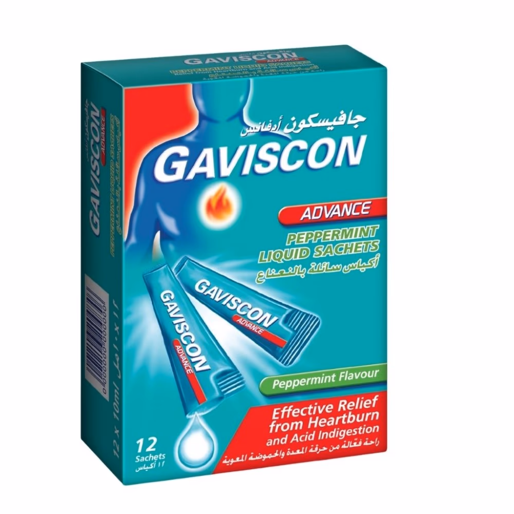 Gaviscon Advance Sachets Peppermint 12X10Ml 1