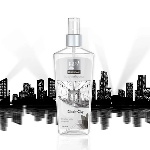 Pure Beauty Body Splash Black City For Men 250ml 1