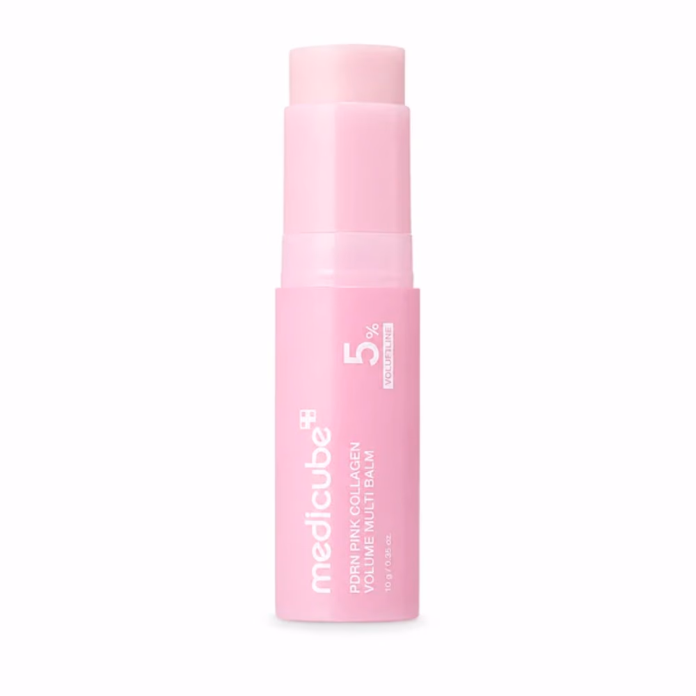 Medicube PDRN Pink Collagen Volume Multi Balm 10gm – 5% Volufiline, PDRN & Collagen | Plumping Wrinkle Care Stick for Face, Eyes, Lips & Neck