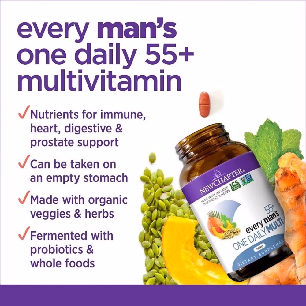 New Chapter One Daily Every Mans Multivit Tab 72S 2