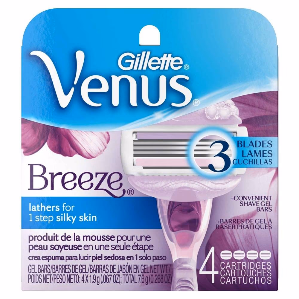 Gillette Venus Breeze Razor Blade 4S