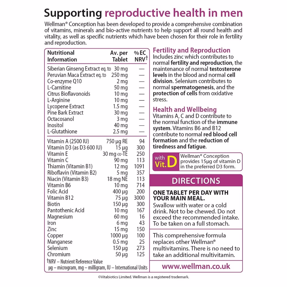 Vitabiotics Wellman Conception (30s) 4