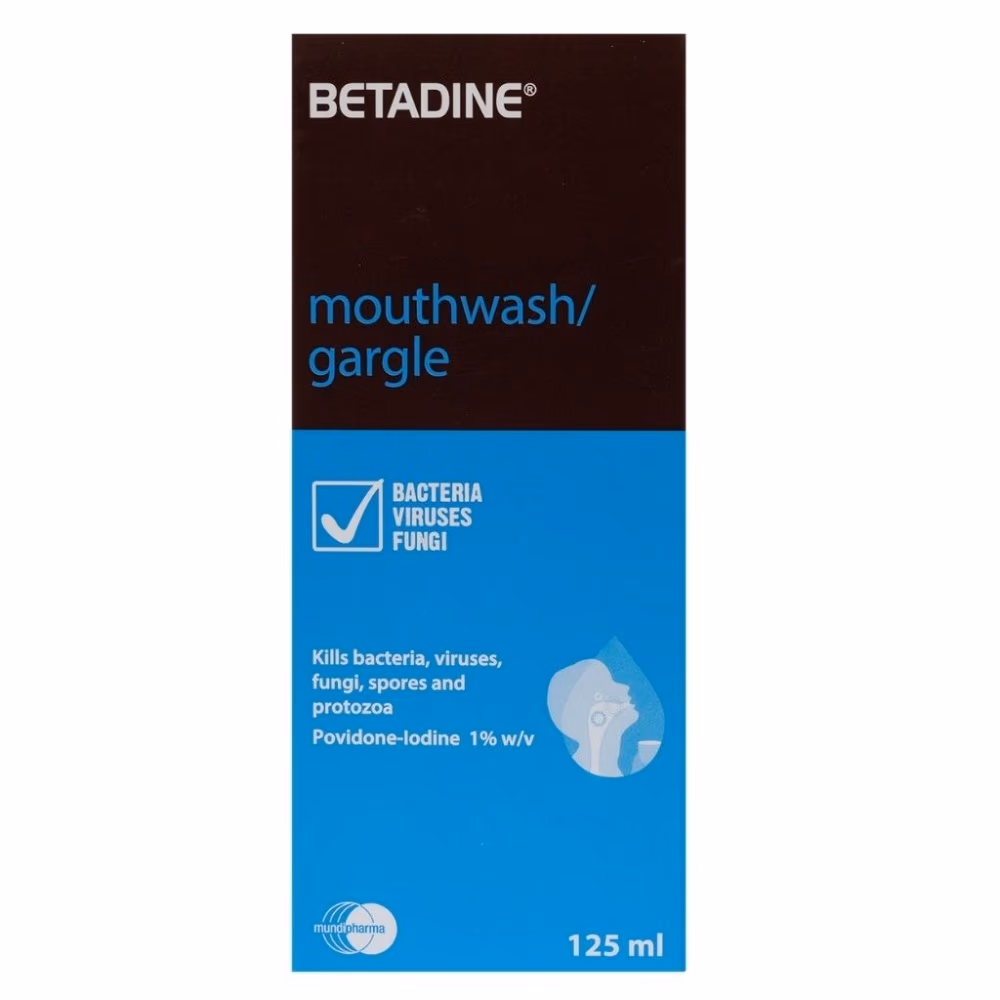 Betadine Mouthwash/Gargle 125ml 3