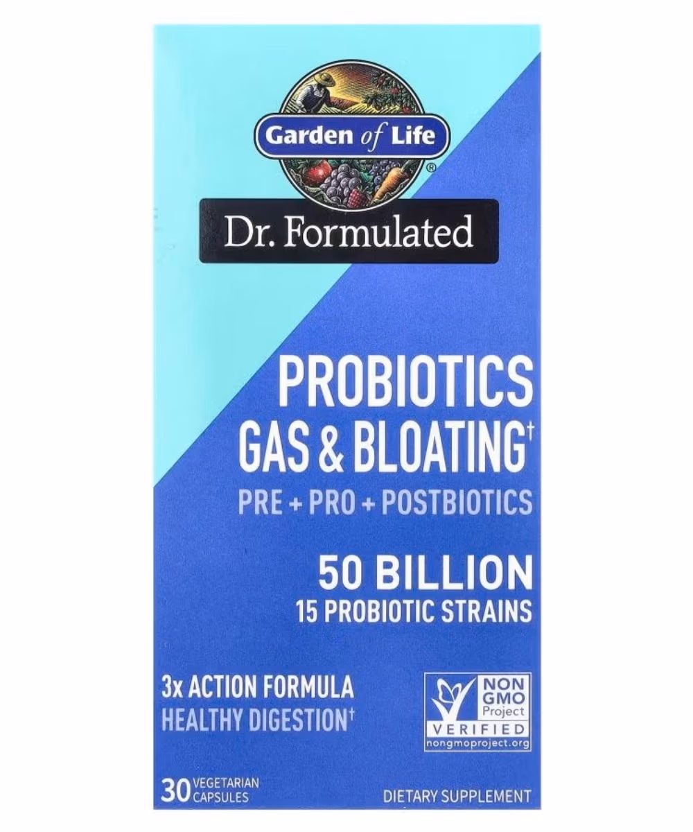 Garden Of Life Dr. Formulated Probiotics Gas and Bloating 50 Billion 30 Capsules 1