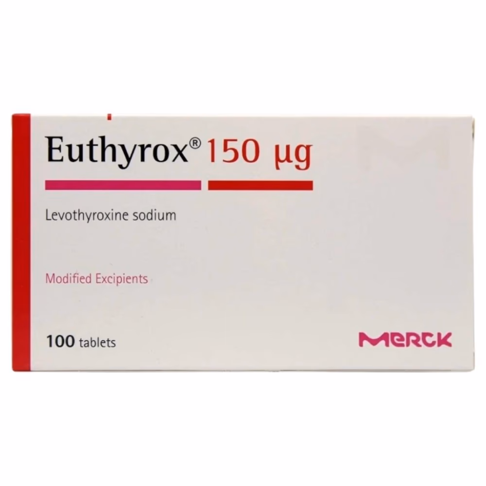 Euthyrox 150mcg Tablets | Pack of 100 Tablets 1