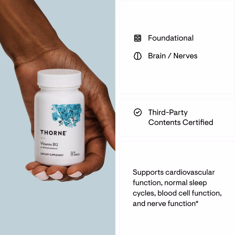 Thorne Vitamin B12 - 60 Capsules 5