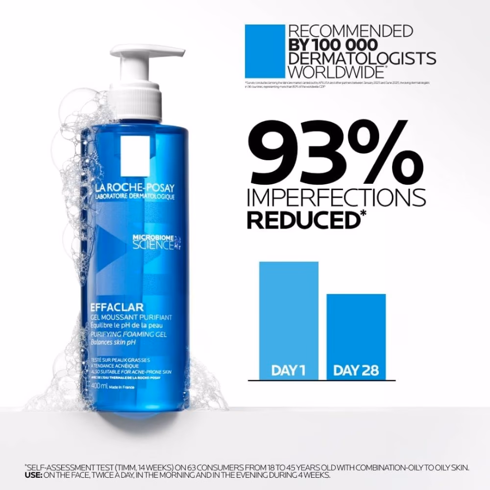 La Roche-Posay Effaclar Purifying Foaming Gel 400ml 4