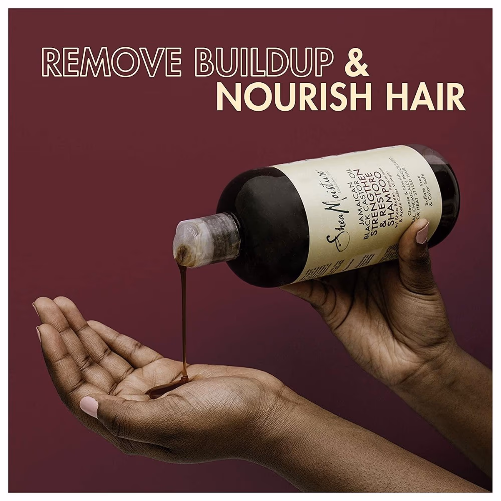 SheaMoisture Jamaican Black Castor Oil Strengthen and Restore Shampoo – 13 fl oz (384 ml) 3