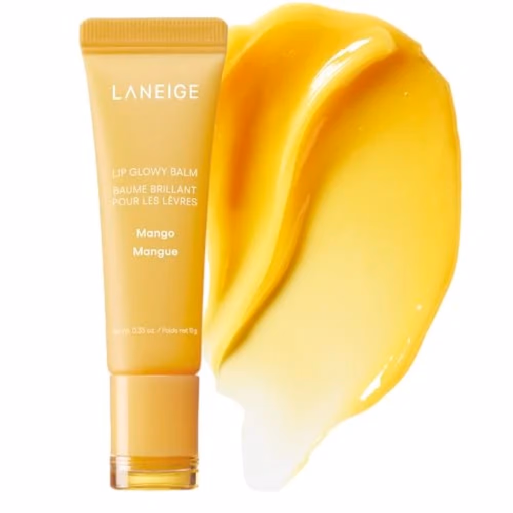 Laneige Lip Glowy Balm Mango Hydrating Lip Balm with Shea Butter, Murumuru Seed Butter and Berry Fruit Complex 10g 2