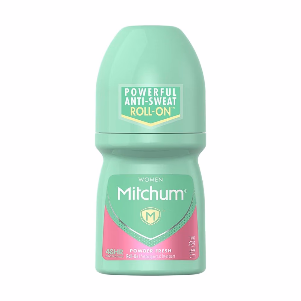 Mitchum Women's 48HR Protection Powder Fresh Antiperspirant and Deodorant Roll On 50ml with Triple Odour Protection  2. Description 1