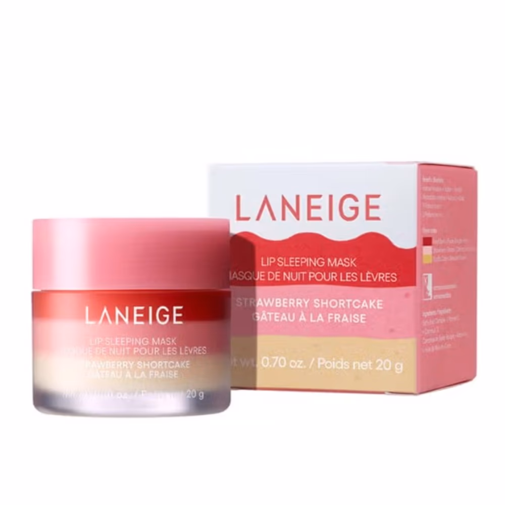 Laneige Lip Sleeping Mask Strawberry Shortcake Flavoured Overnight Intensive Lip Treatment 20g 1