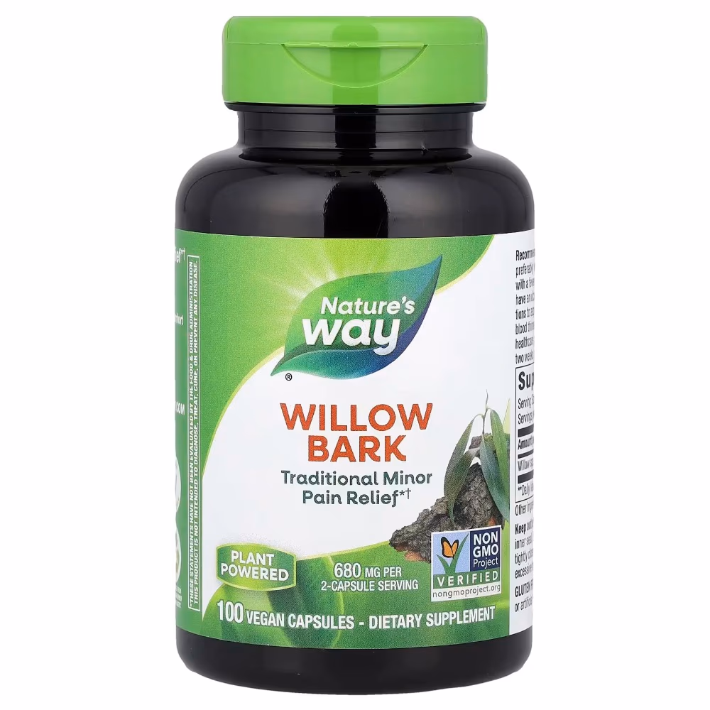 Natures Way Willow Bark -100 Capsules