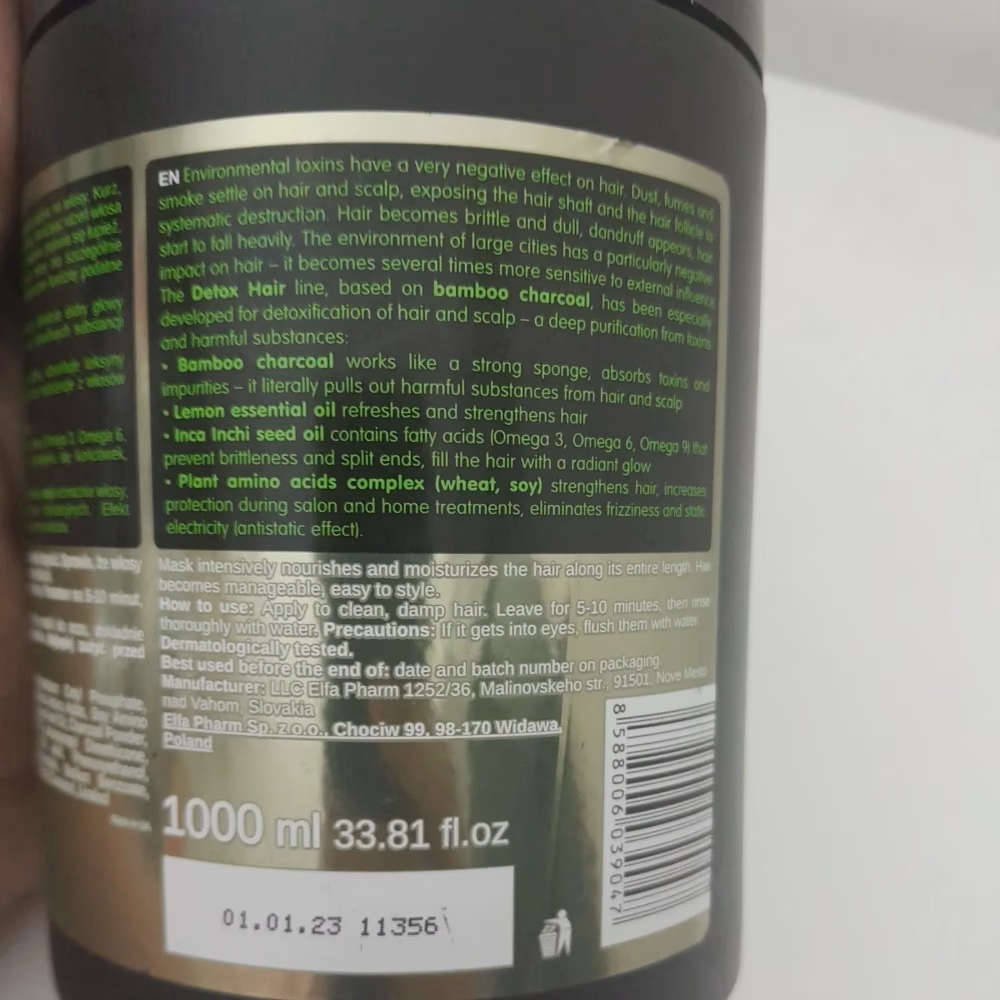 Dr. Sante Detox Hair Shampoo 1000ml 2