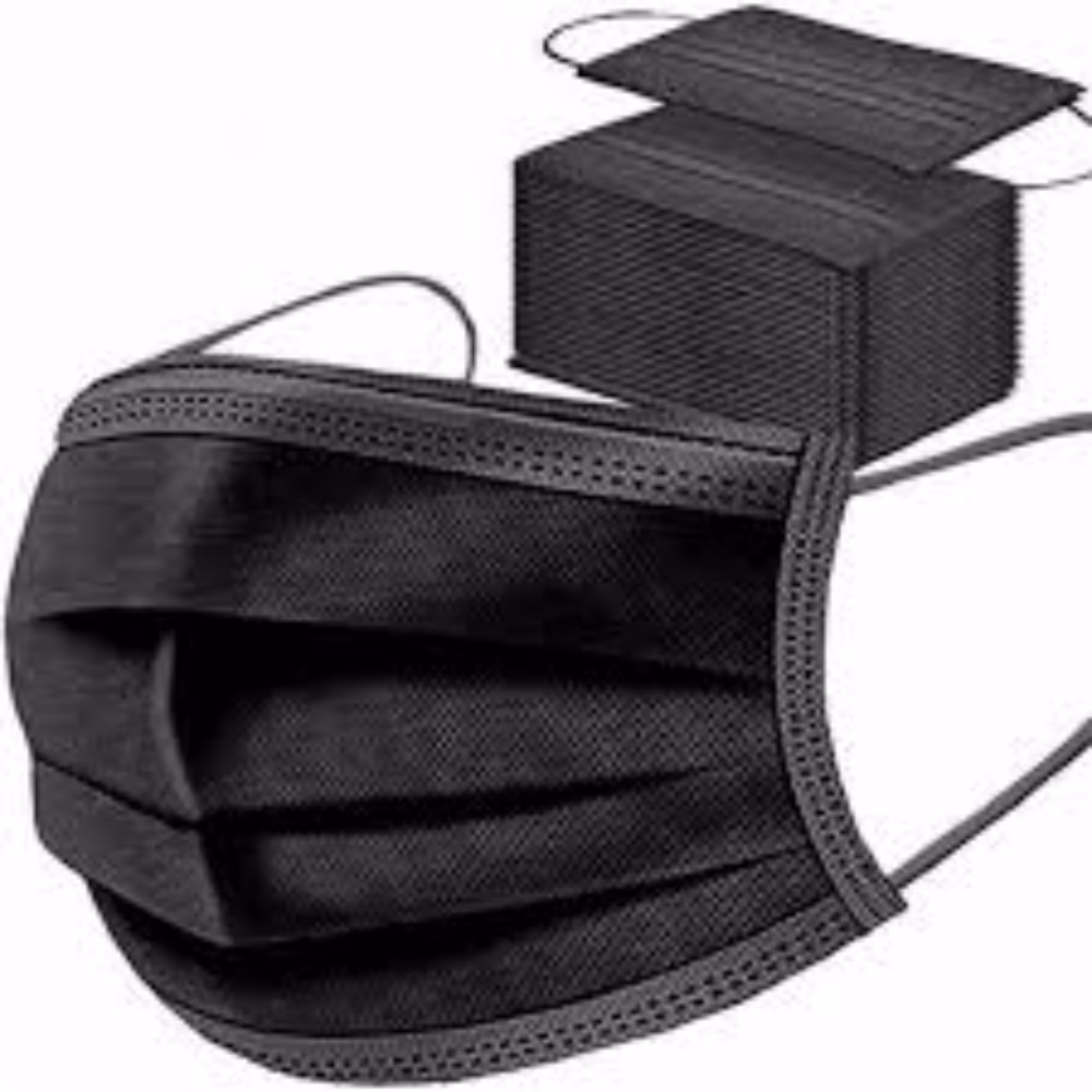 Z+AID MEDICAL FACE MASK BLACK 50S 1