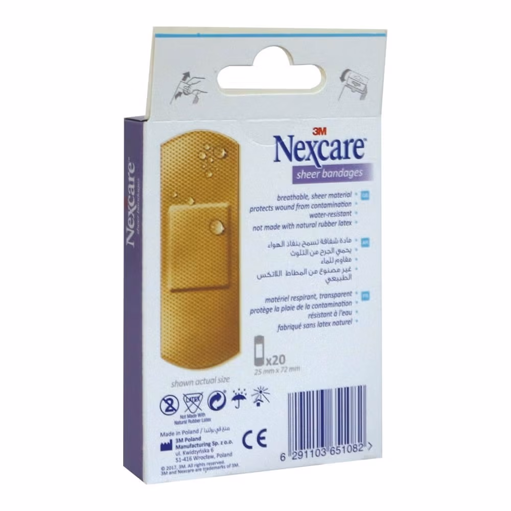 3M Nexcare Sheer Bandages - Assorted Size - 20 Bandages 4