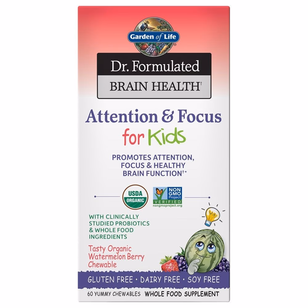 Garden Of Life Dr. Formulated Attention Focus For Kids Chewables 60'S 1