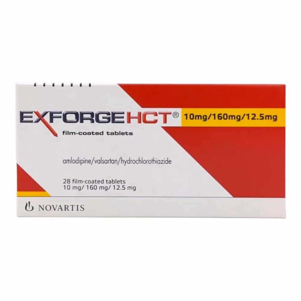 Exforge HCT 10mg/160mg/12.5mg Tablet | Pack of 28 1