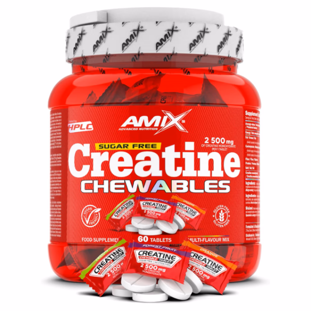 Amix Creatine Creapure 2500mg Sugar-Free Chewable 60 Tablets  1
