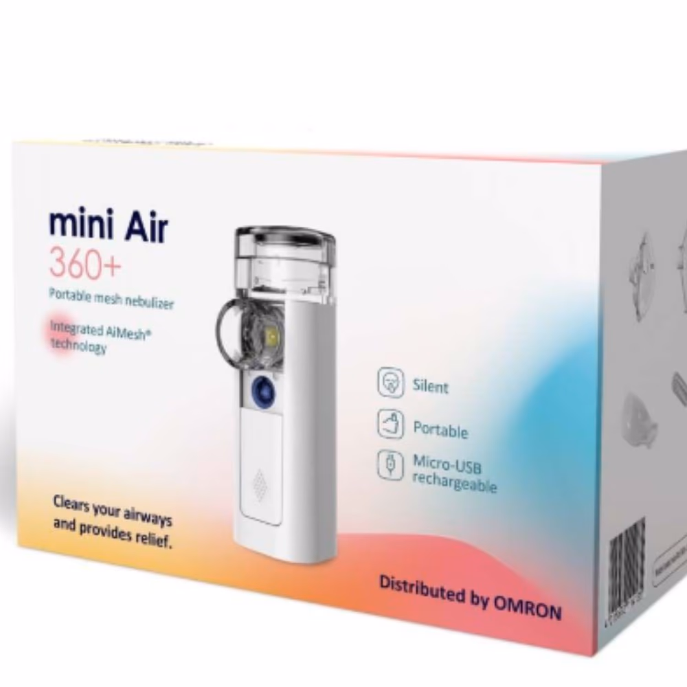 Omron Mini Air 360 Plus Portable Mesh Nebulizer